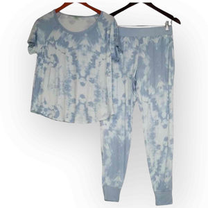 Honeydew Women’s 2-Piece Blue & White Tie Dye Lounge Set - 468S